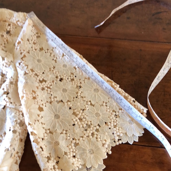 Maeve Lace Half Sleeve Button down Shirt Small Petite - Picture 4 of 9